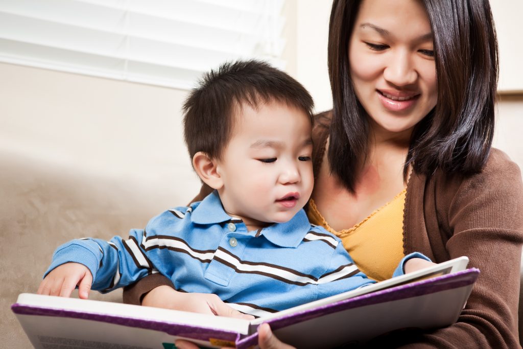 Mother And Son Reading