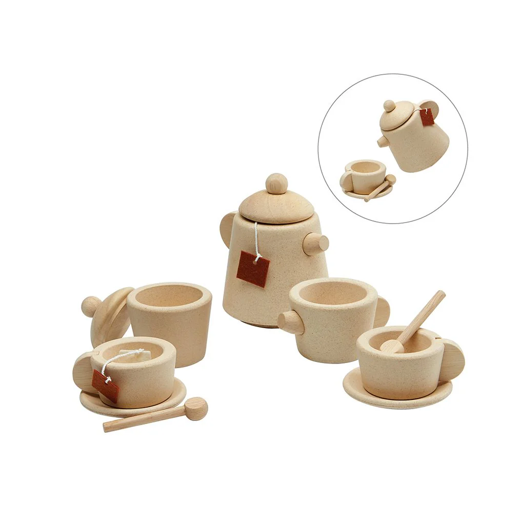 Knockety, Knockety Knock! Storybook and PlanToys Tea Set - Image 9